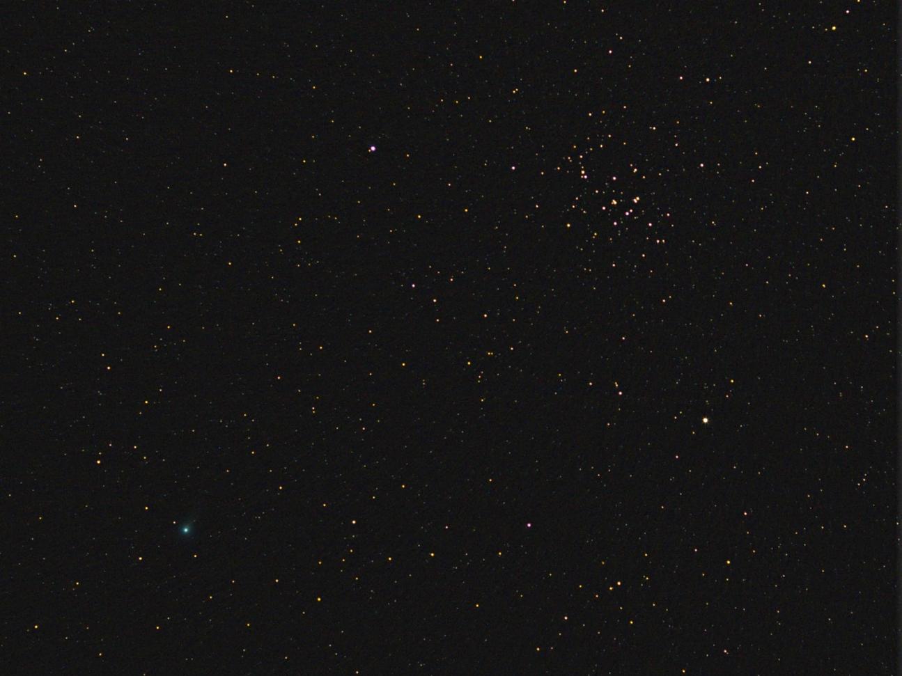 11/9のラヴジョイ彗星とM44