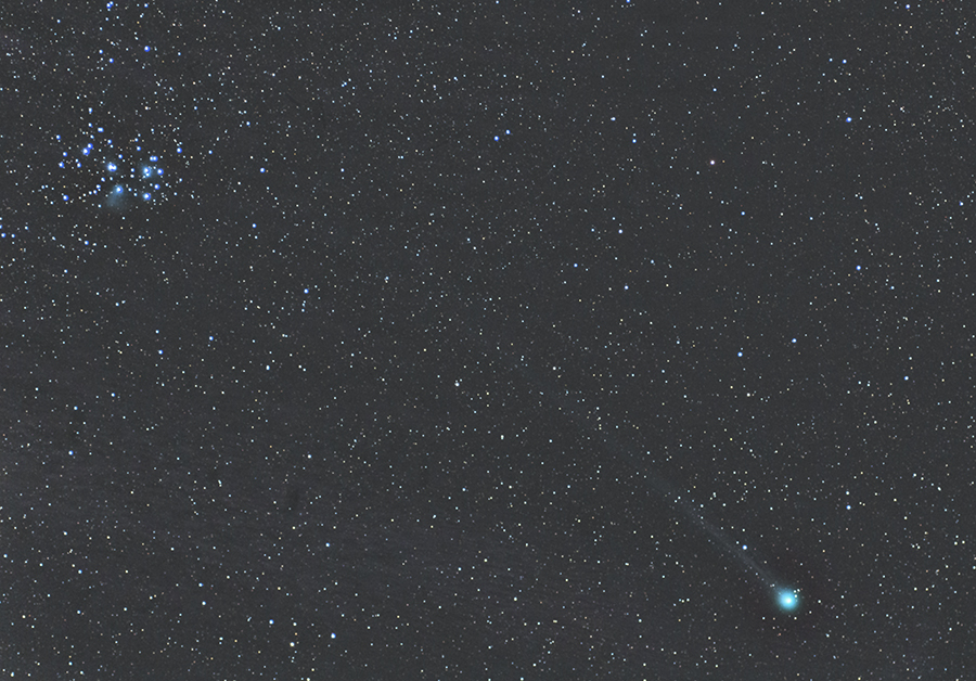 １月２１日のラブジョイ彗星＋スバル