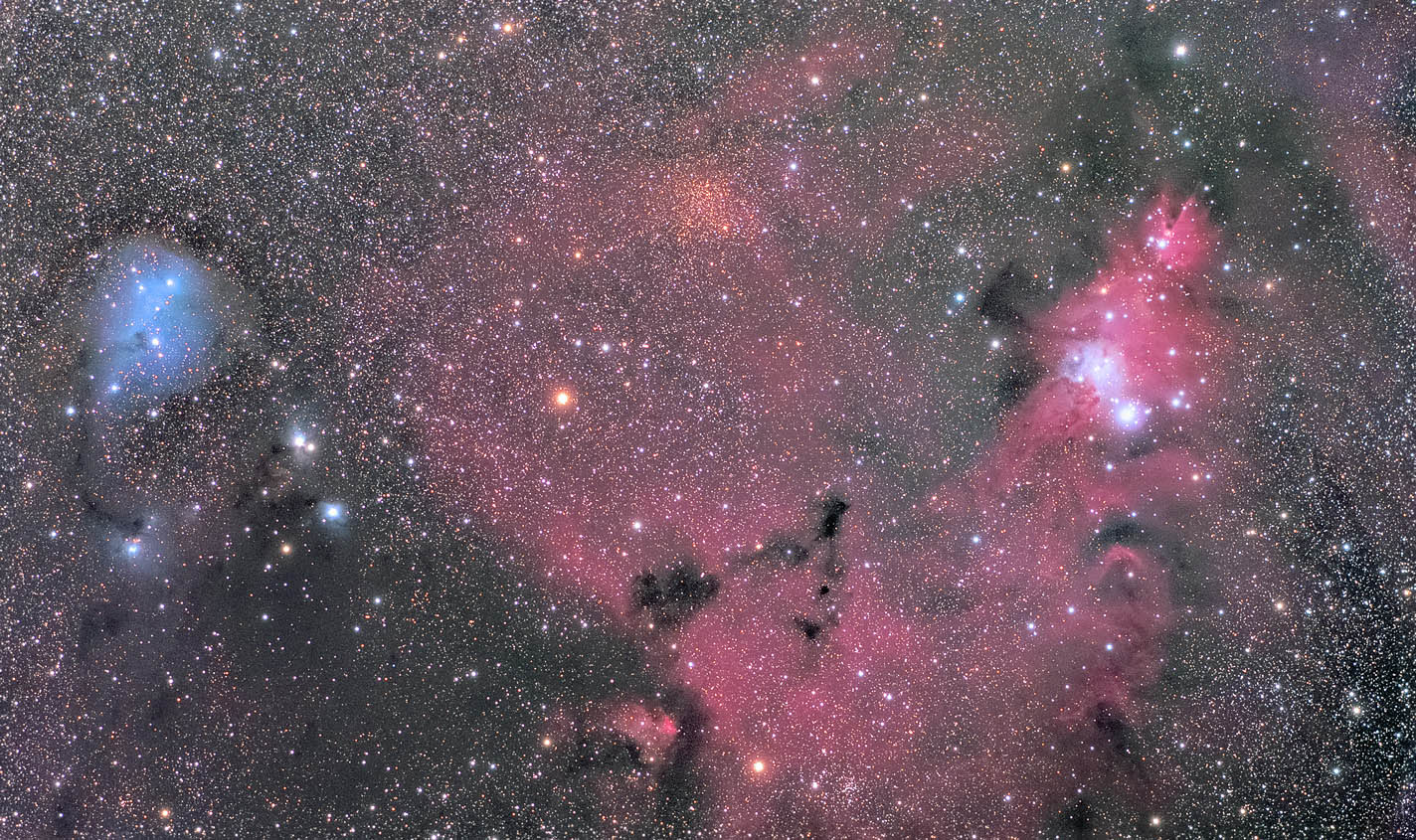 コーン星雲とカタツムリ星雲
