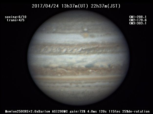 4月24日の木星
