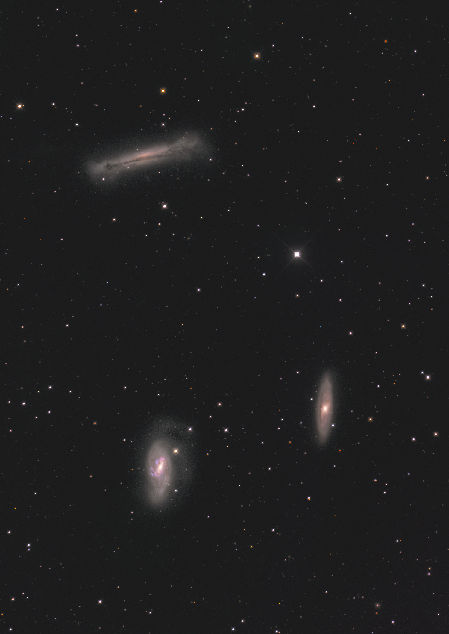 トリオ銀河、M65、M66、 NGC 3628