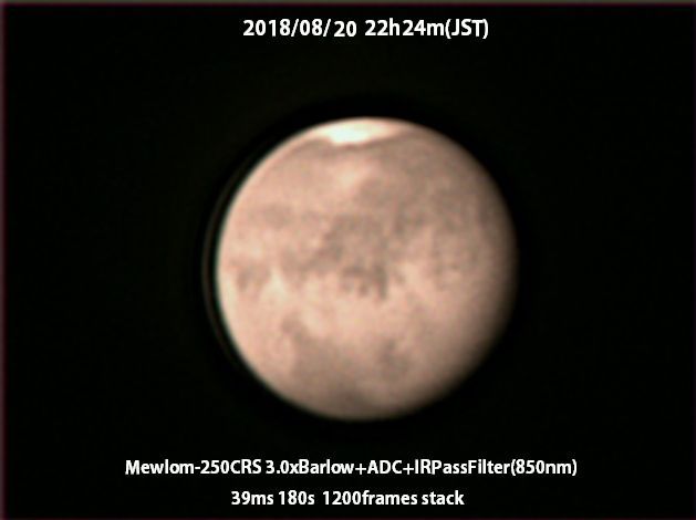 8月20日の火星