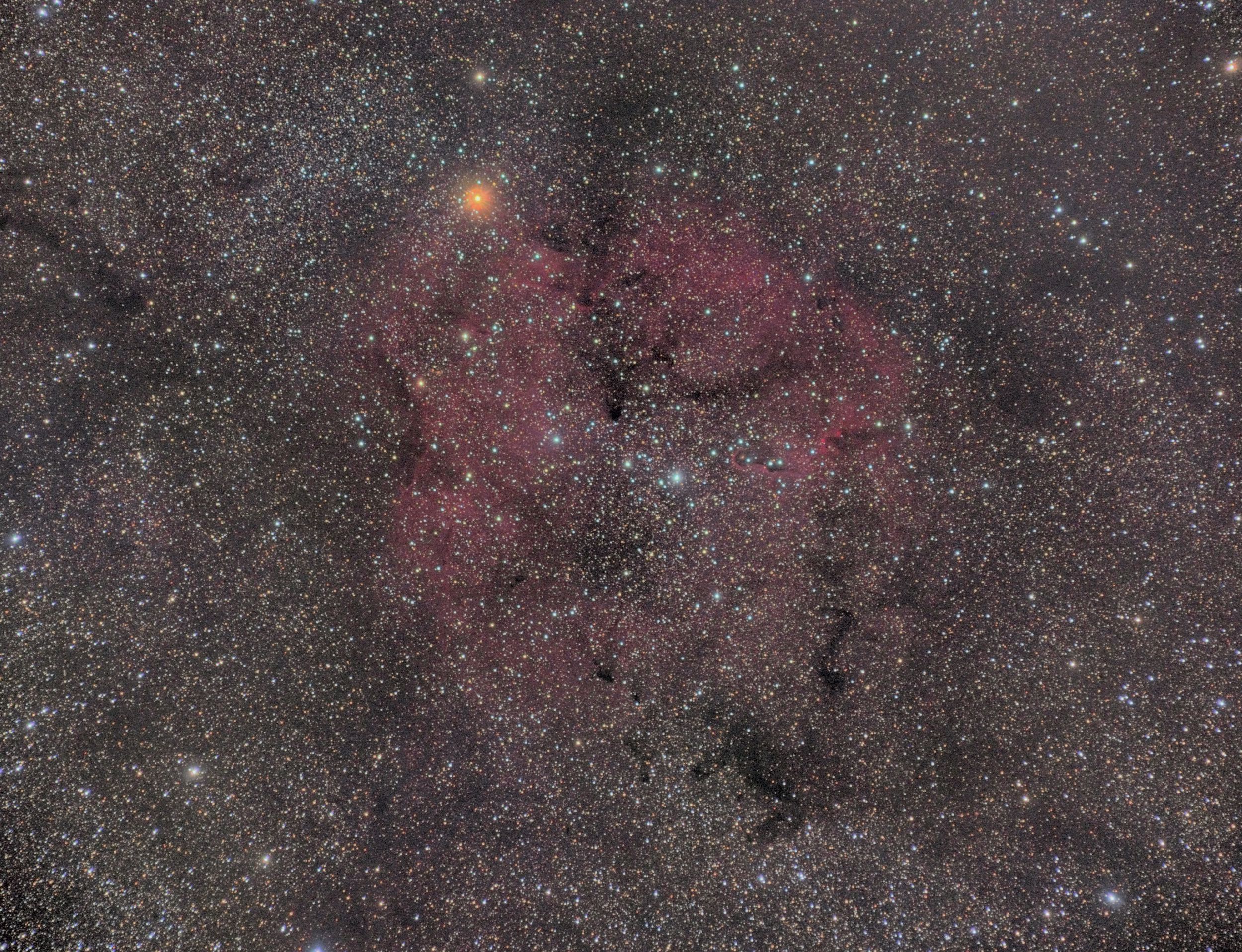 IC1396とガーネットスター